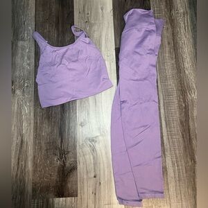 Pink workout set size med